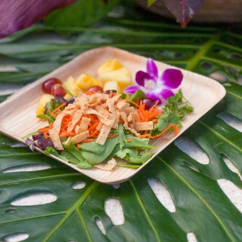 a plate of food on a table