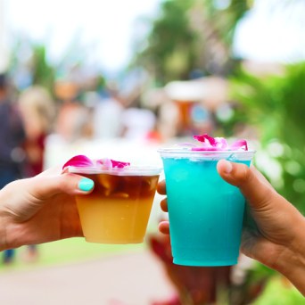 a hand holding a cup